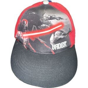 Star Wars Vader Red Adjustable Youth Baseball Cap Hat Snap-back Lucas‎ Film